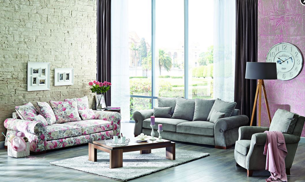 Sofy w stylu prowanslaskim do salonu 