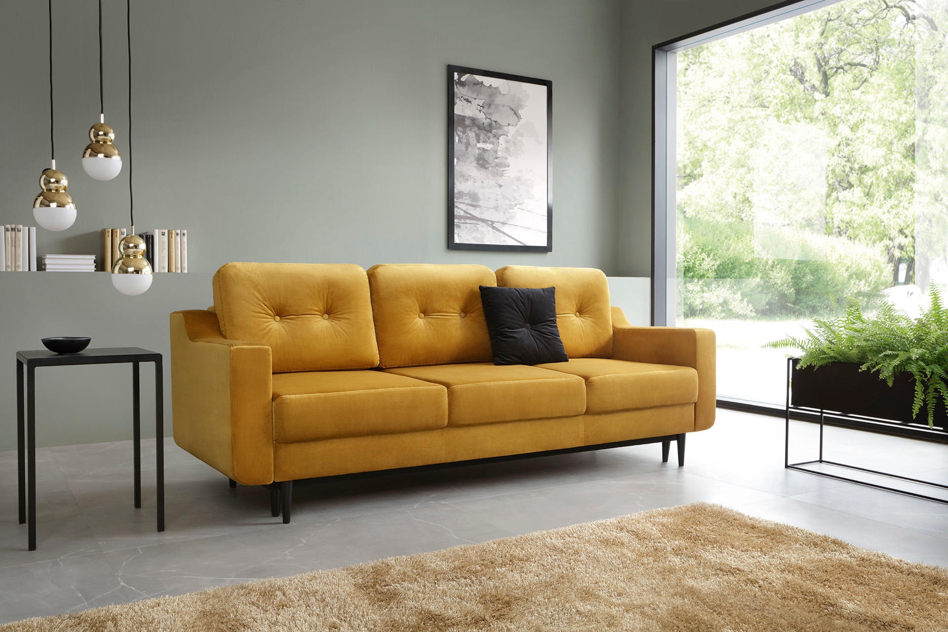 sofa w salonie