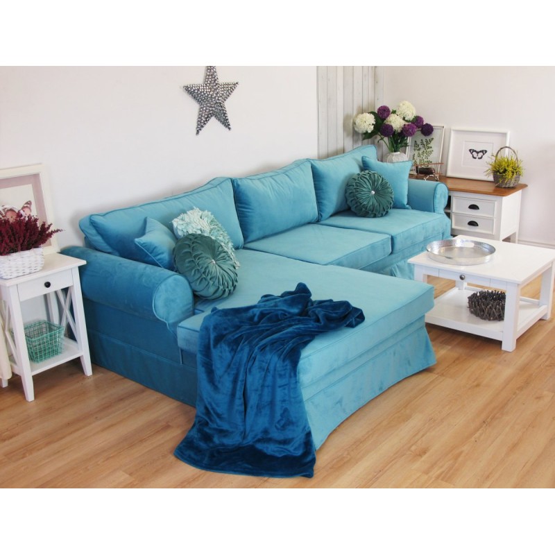 Błękitny klasyczny narożnik Wenecja 