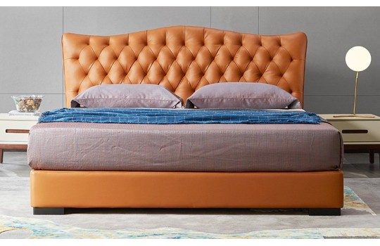 Łózko do sypialni w stylu chesterfield Lines 