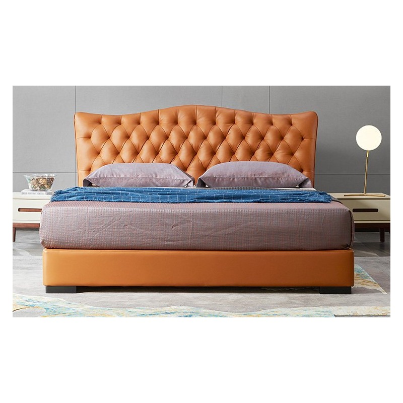 Łózko do sypialni w stylu chesterfield Lines 