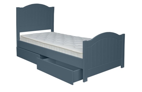 granatowe łóżko dla dziecka Snow