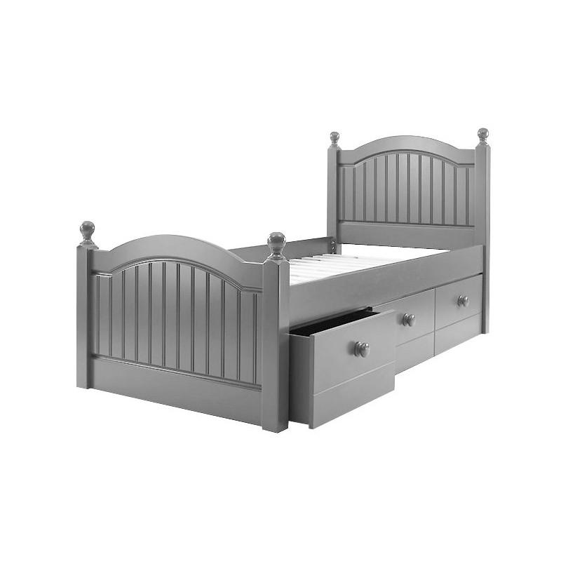 angielskie łóżko z szufladami - Smart