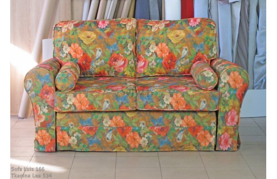Kwiecista sofa ze ściąganym pokrowcem Luis