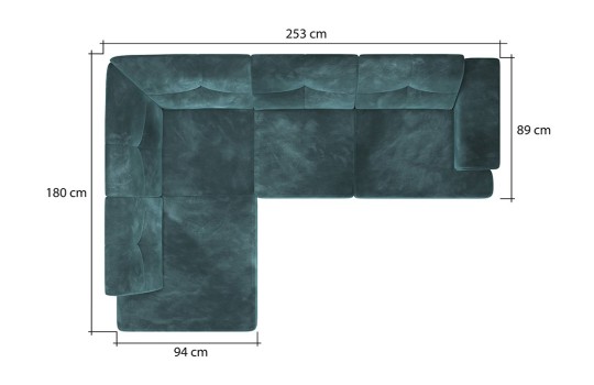 Wymiary narożnika Oli