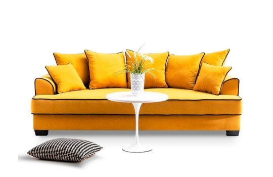Żółta sofa Holt 1