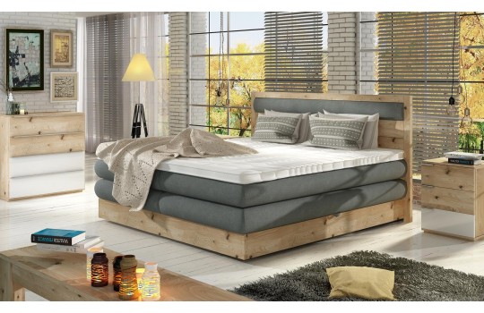 łóżko kontynentalne z pojemnikiem Medino 