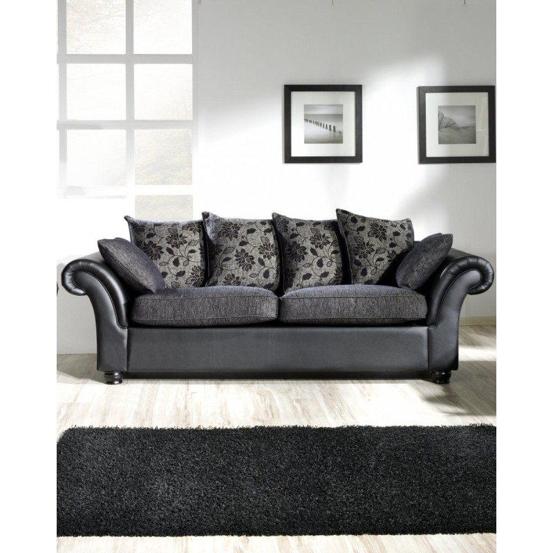 Czarna sofa wypoczynkowa Lagos 3