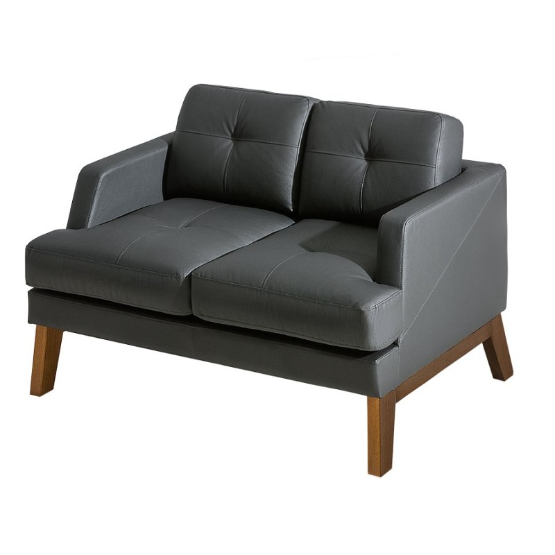 Grafitowa sofa 2 osobowa Iraklon