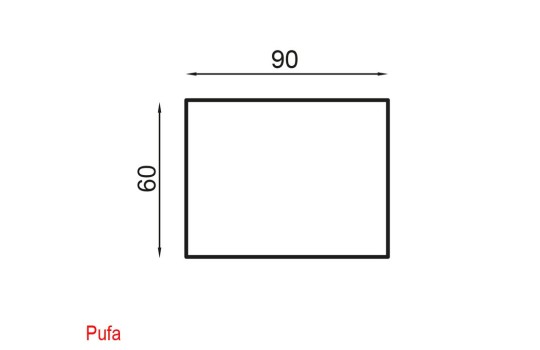 Pufa Tilos - wymiary