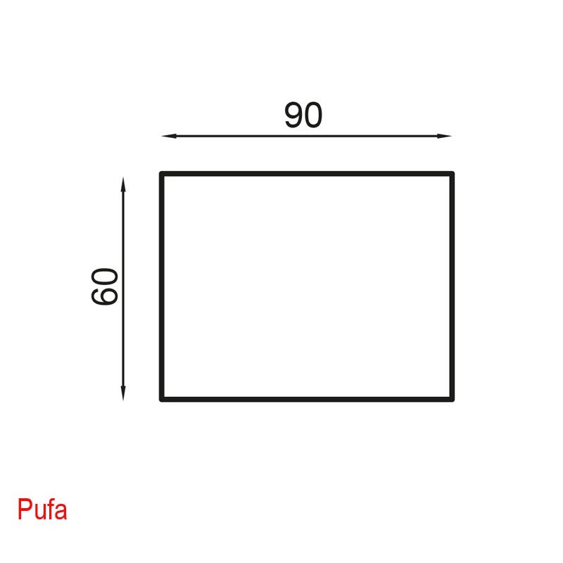 Pufa Tilos - wymiary