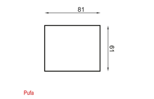 Pufa Andros - wymiary