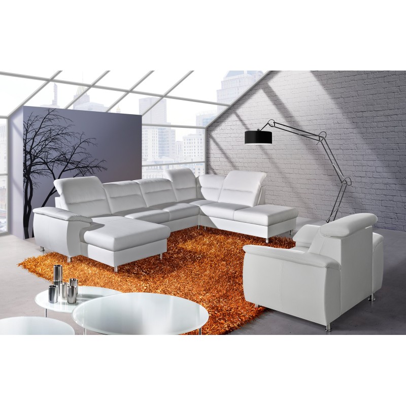 Wygodna sofa narożna Kefalonia z fotelem