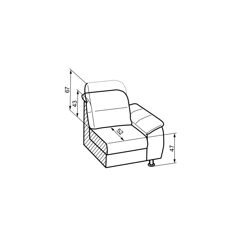 Kefalonia - przekrój 