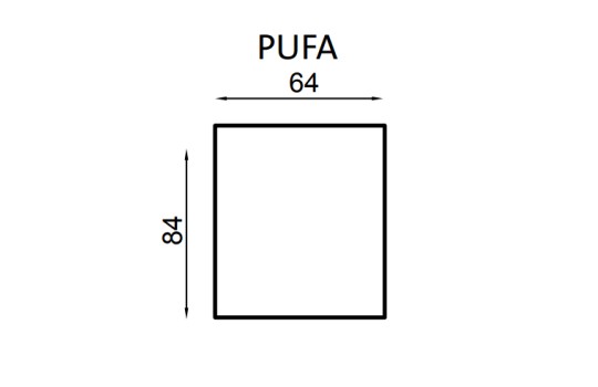 Wymiary pufy Spinalonga