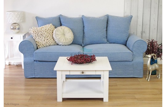 Stylizowana sofa do salonu ze ściąganym pokrowcem Oregon 
