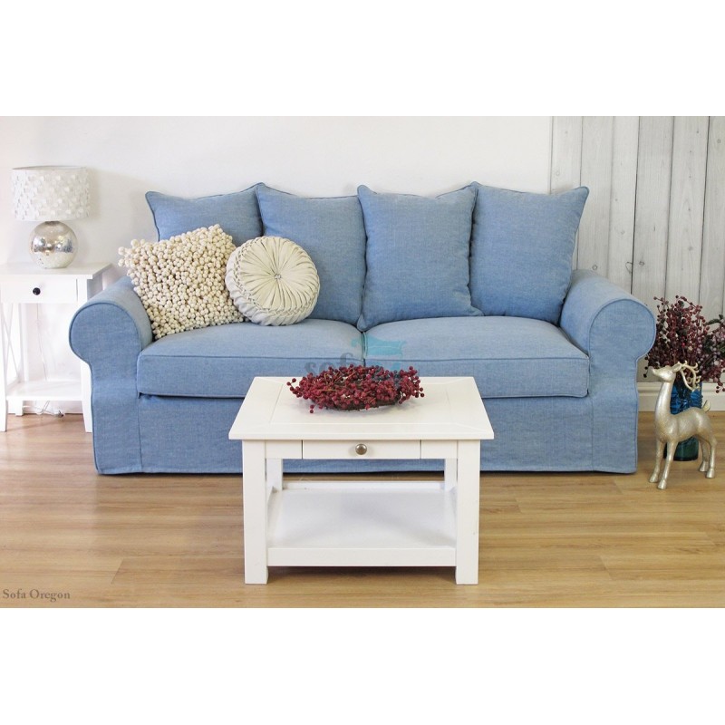 Stylizowana sofa do salonu ze ściąganym pokrowcem Oregon 