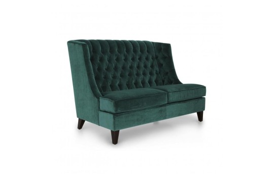 Zielona sofa pikowana do salonu Elena 200 cm Zielona sofa pikowana do salonu Elena 200 cm