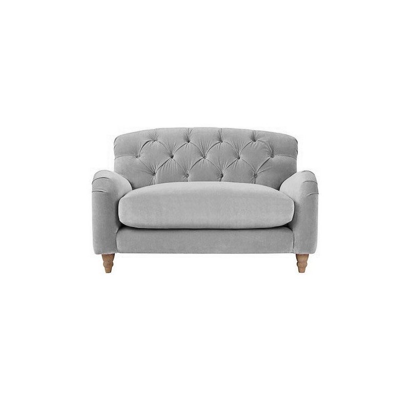 Szara sofa chesterfield Brag 110 cm 