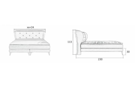 wymiary łożka Kankan 