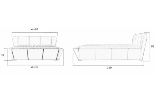 Wymiary łożka Drago 