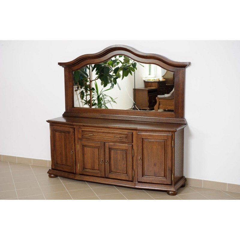 Dębowa komoda z lustrem Ariadna 4D 