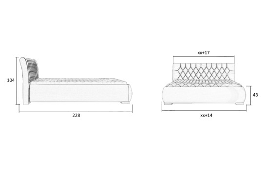 Wymiary łóżka Largo