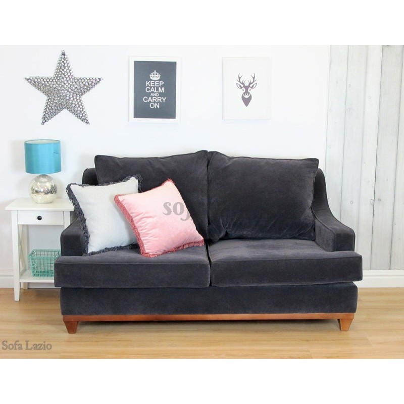 Sofa Lazio w ciemnej tkaninie