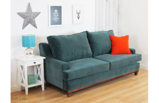 Sofa w aksamitnej tkaninie Lazio