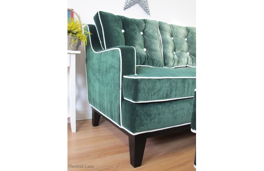 Pikowane oparcie narożnika Lazio 