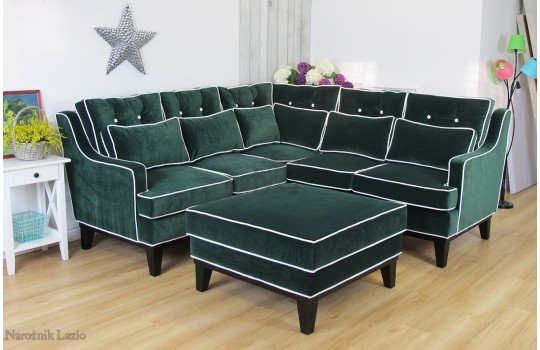 Narożnik Lazio z pufą 