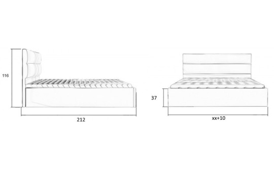 Wymiary łóżka Letis