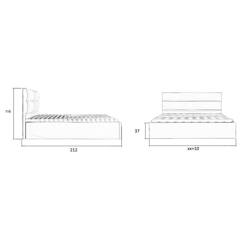 Wymiary łóżka Letis