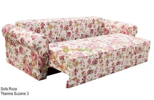 Sofa w kwiat rozkładana - Roza
