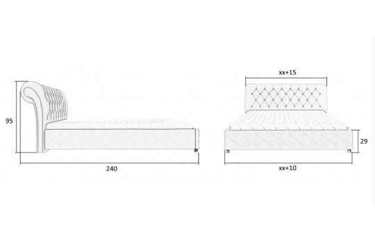 Wymiary łóżka iris