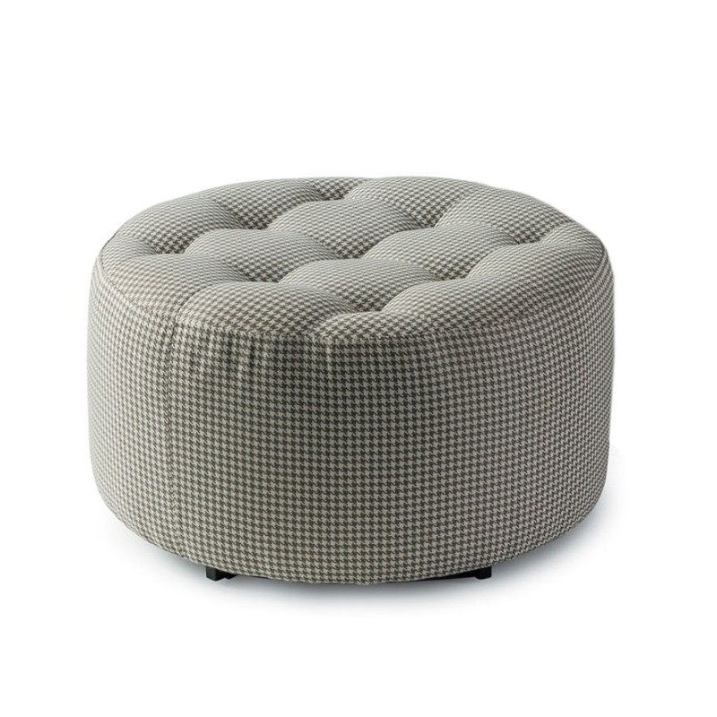 Okrągła pikowana pufa Astra 