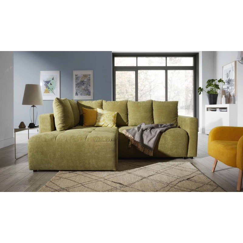 Narożnik z pikowanym siedziskiem Tiago 242x162 cm