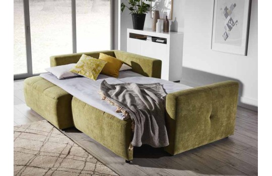 pikowany narożnik z funkcją spania Tiago 242 x 162 cm