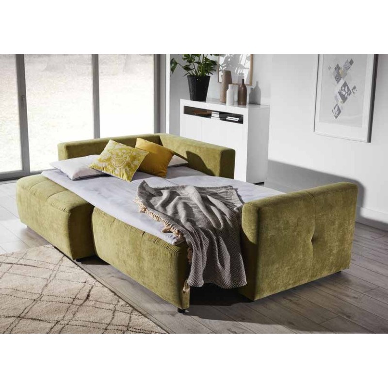 pikowany narożnik z funkcją spania Tiago 242 x 162 cm