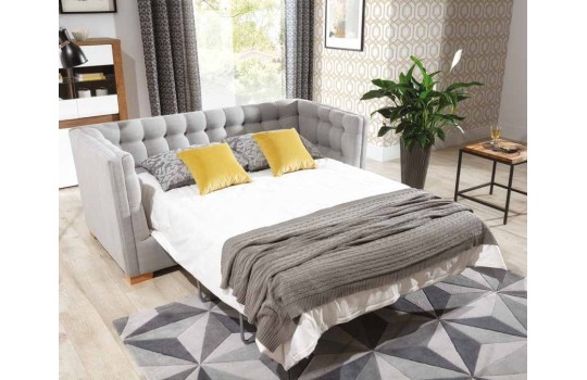 Pikowana kanapa z funkcją spania ( stelaż belgijski ) 