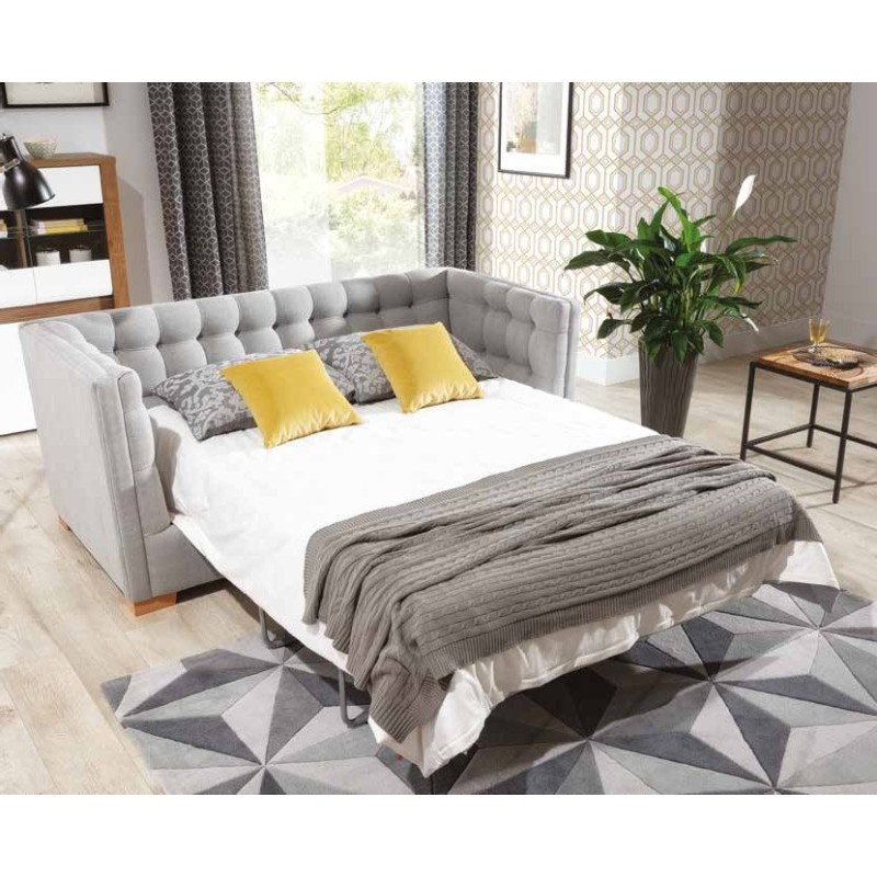 Pikowana kanapa z funkcją spania ( stelaż belgijski ) 