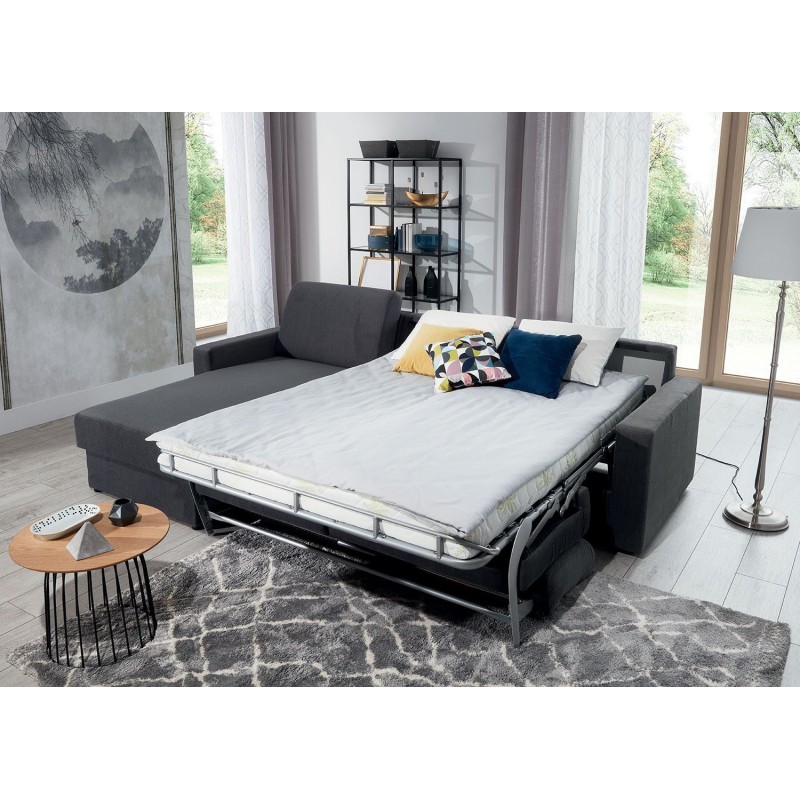 Narożnik ze stelażem włoskim do spania codziennego Stilo 