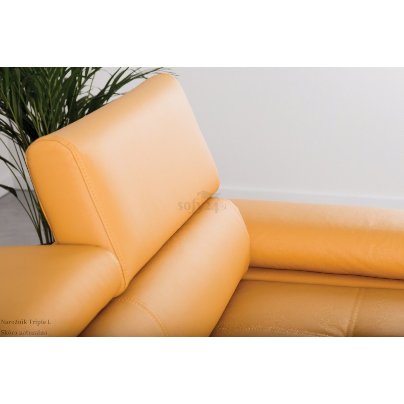 Regulowany zagłówek w narożniku Triple L2