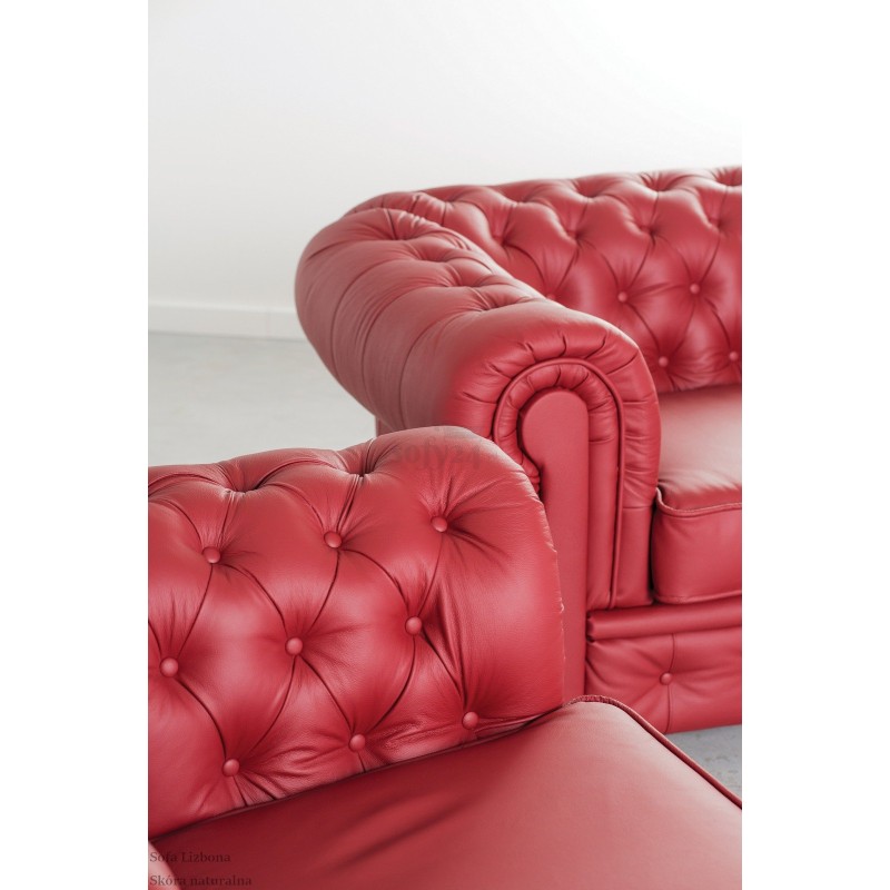 Meble Lizbona w skórze 