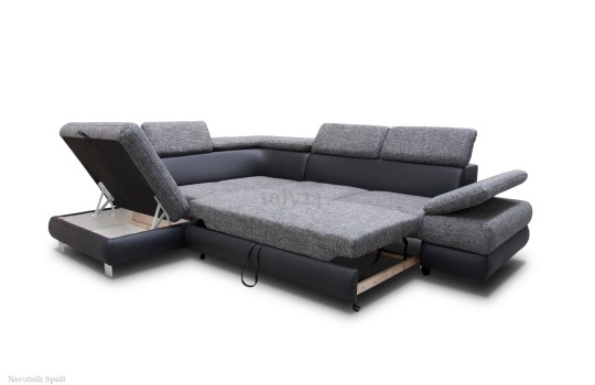 Narożnik Spalt po rozłożeniu funkcji spania