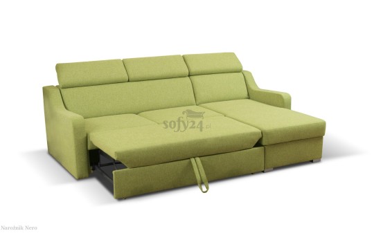 Zielony narożnik do salonu Nero 228 x 158 cm Zielony narożnik do salonu Nero 228 x 158 cm