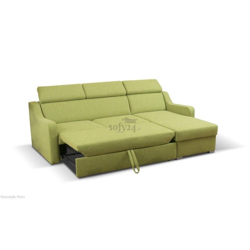 Zielony narożnik do salonu Nero 228 x 158 cm Zielony narożnik do salonu Nero 228 x 158 cm