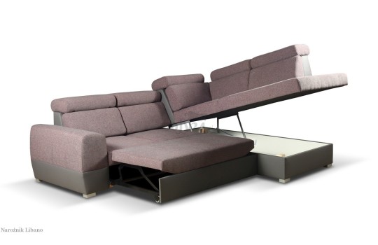 Libano z pojemnikiem i funkcją spania typu delfinek