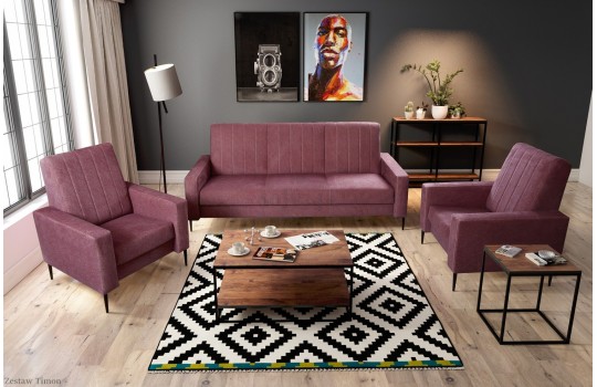 Zestaw Timon sofa 3 + fotele 