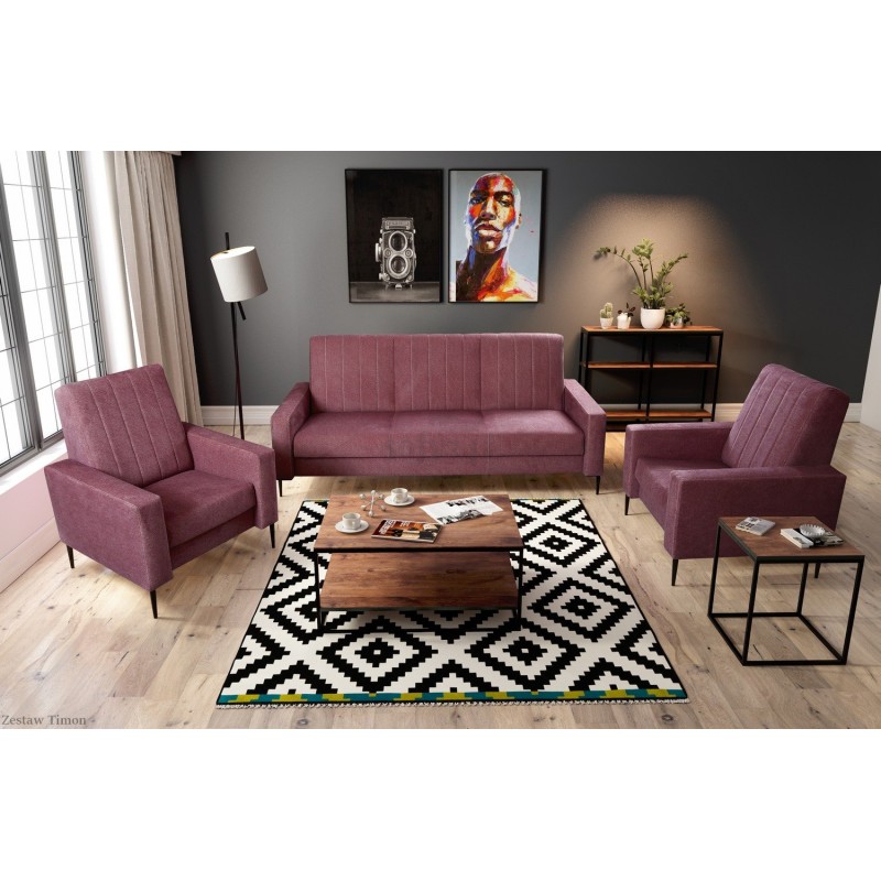 Zestaw Timon sofa 3 + fotele 